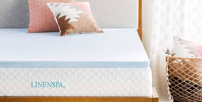 Linenspa Gel Infused Memory Foam Mattress Topper