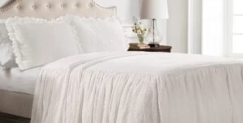 Lush Décor Ruffle Skirt 3 Piece Bedspread Set