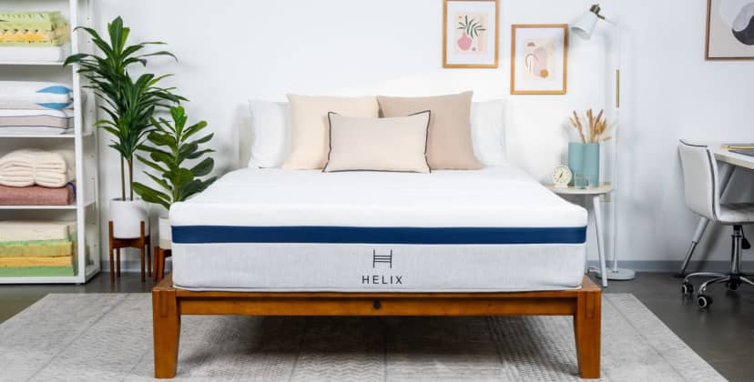 Best Mattress - Proprietary photo of the Helix Midnight in the SleepFoundation testing lab