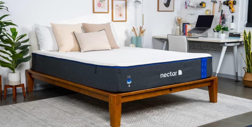 Proprietary photo of the Nectar Mattress in the SleepFoundation testing lab