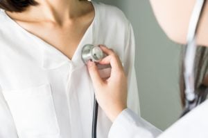 woman at the doctor